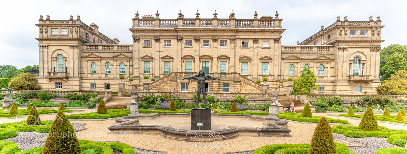 Canon EOS 50D sample photo. Harewood house in panorama photography
