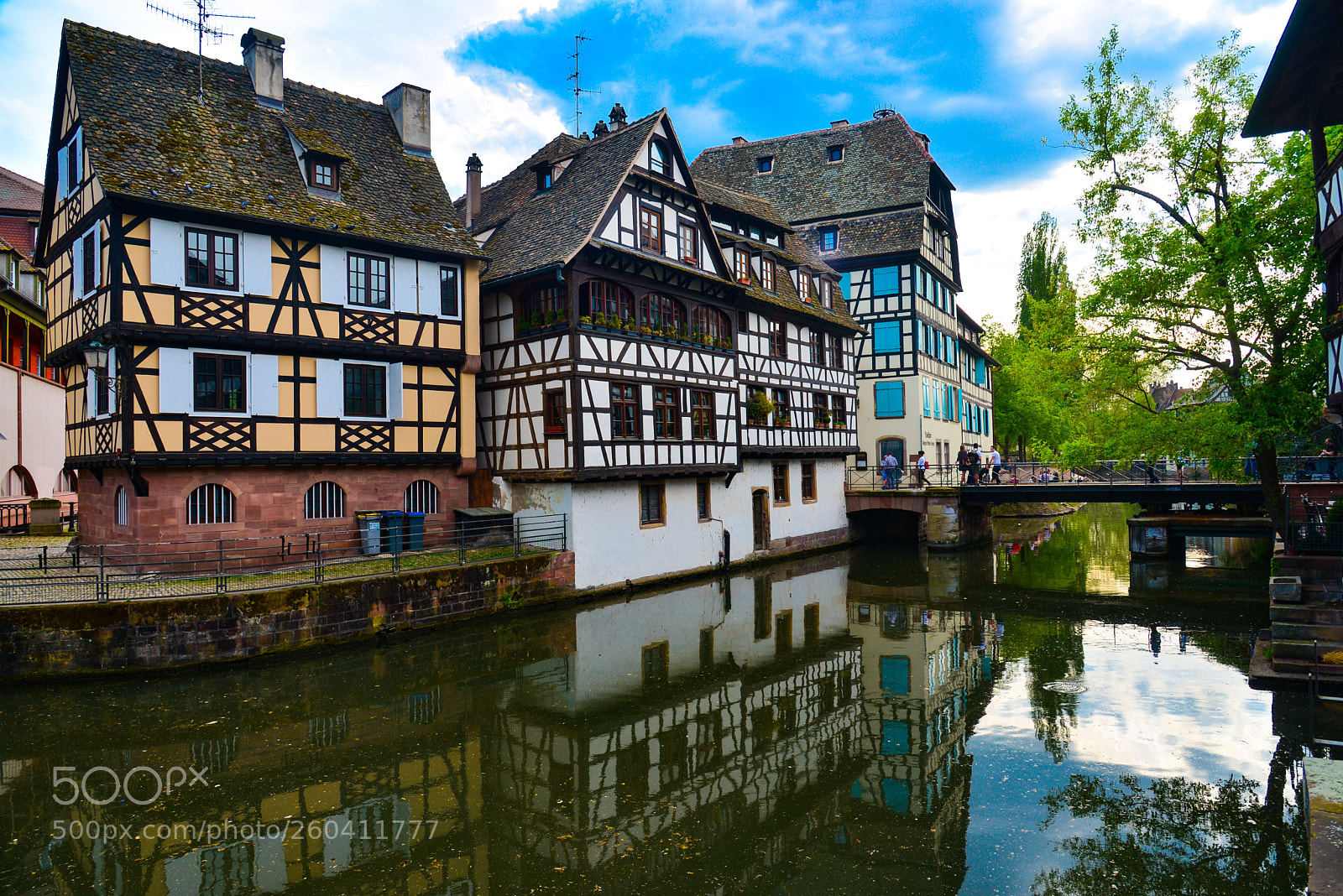 Nikon D610 sample photo. Water reflections of houses photography