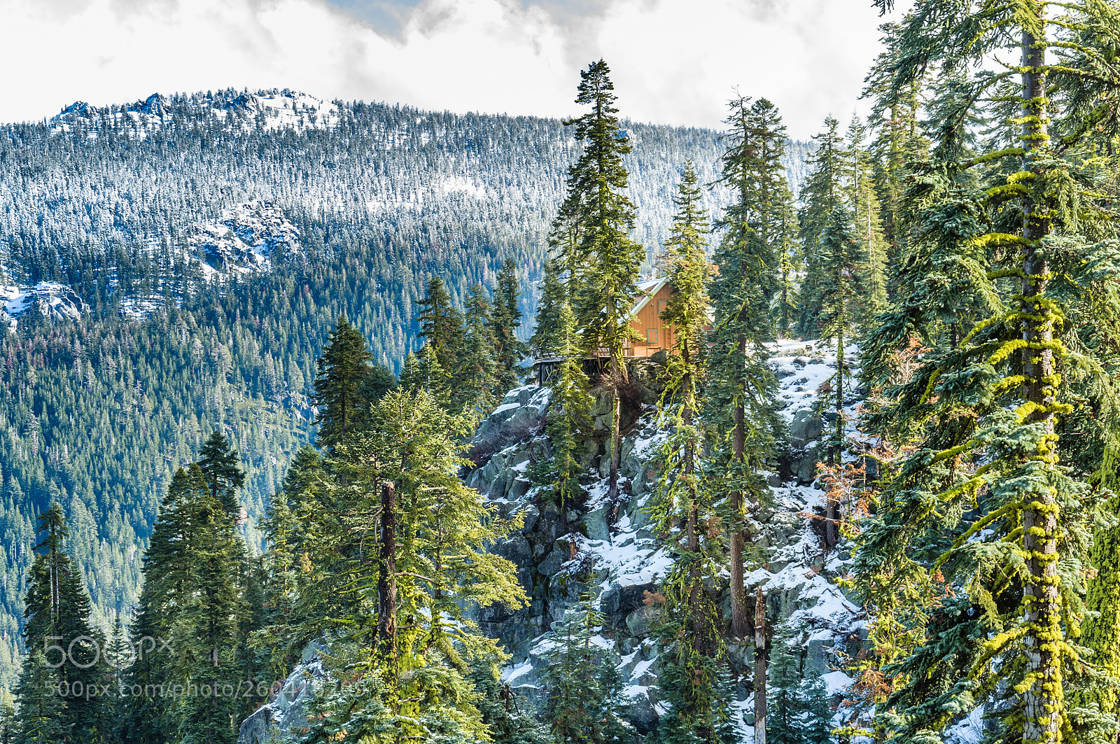 Nikon D90 sample photo. Mountain cabin photography