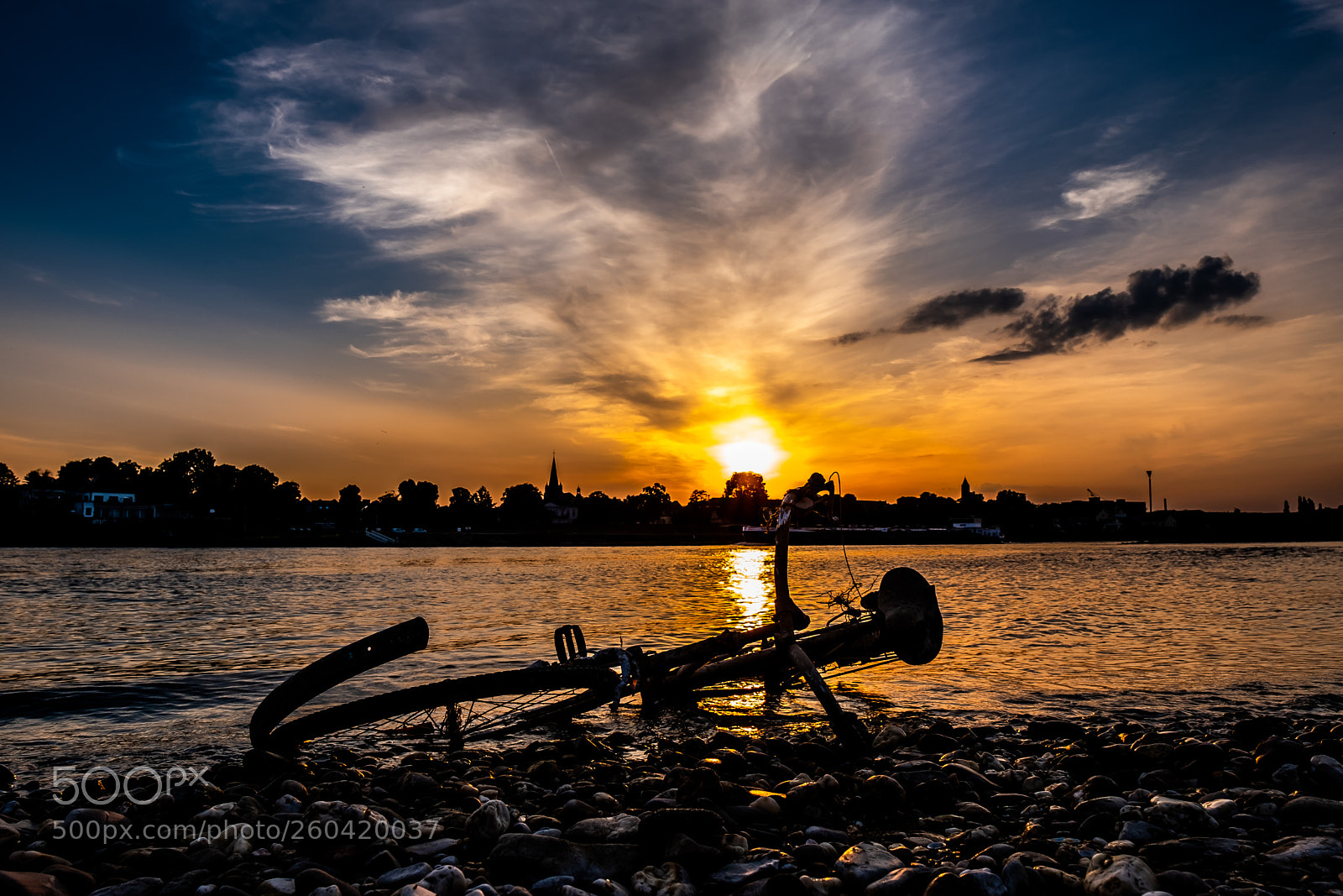 Fujifilm X-T2 sample photo. Sunset and bike photography