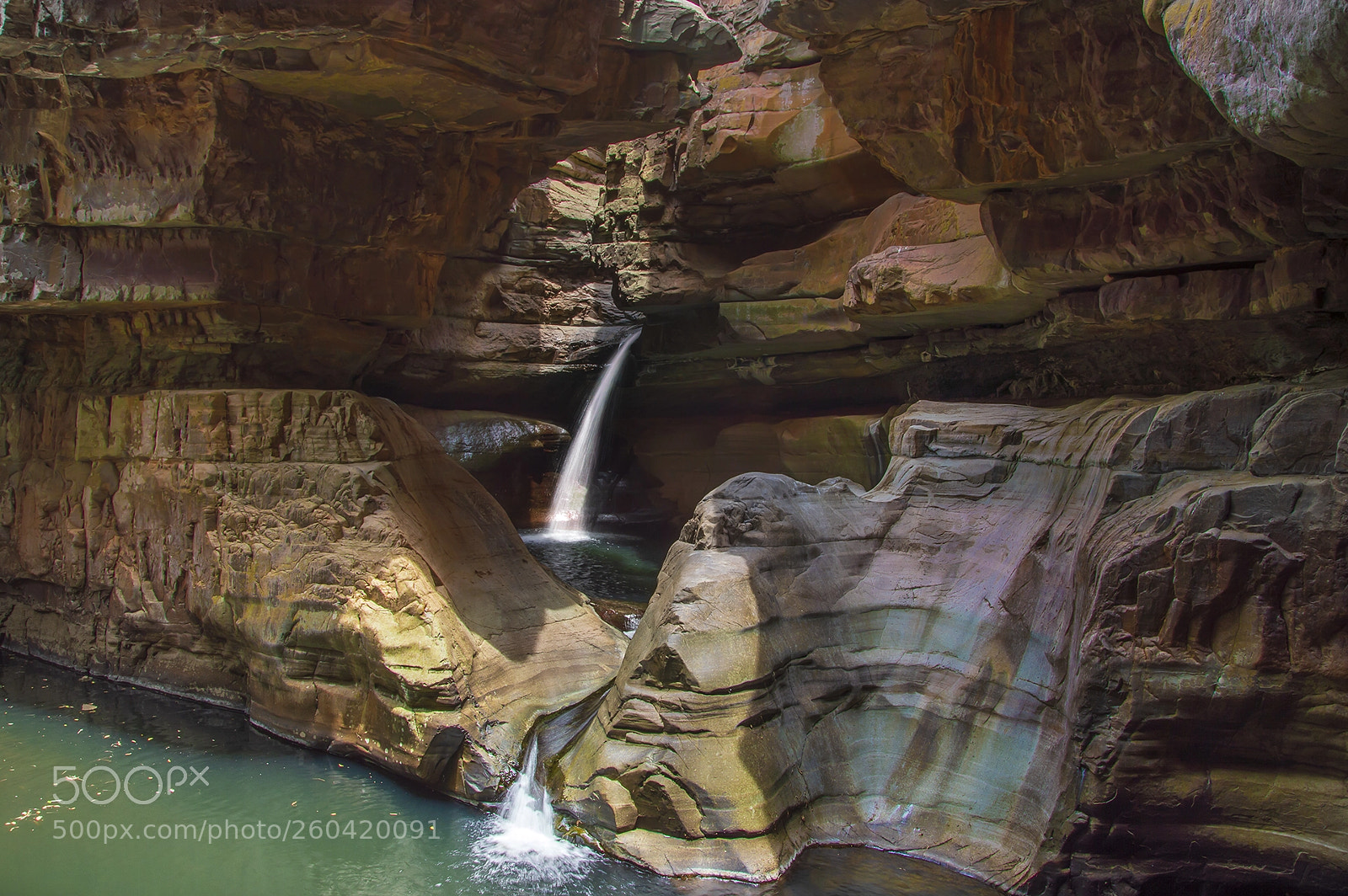 Nikon D3200 sample photo. Cave pool photography