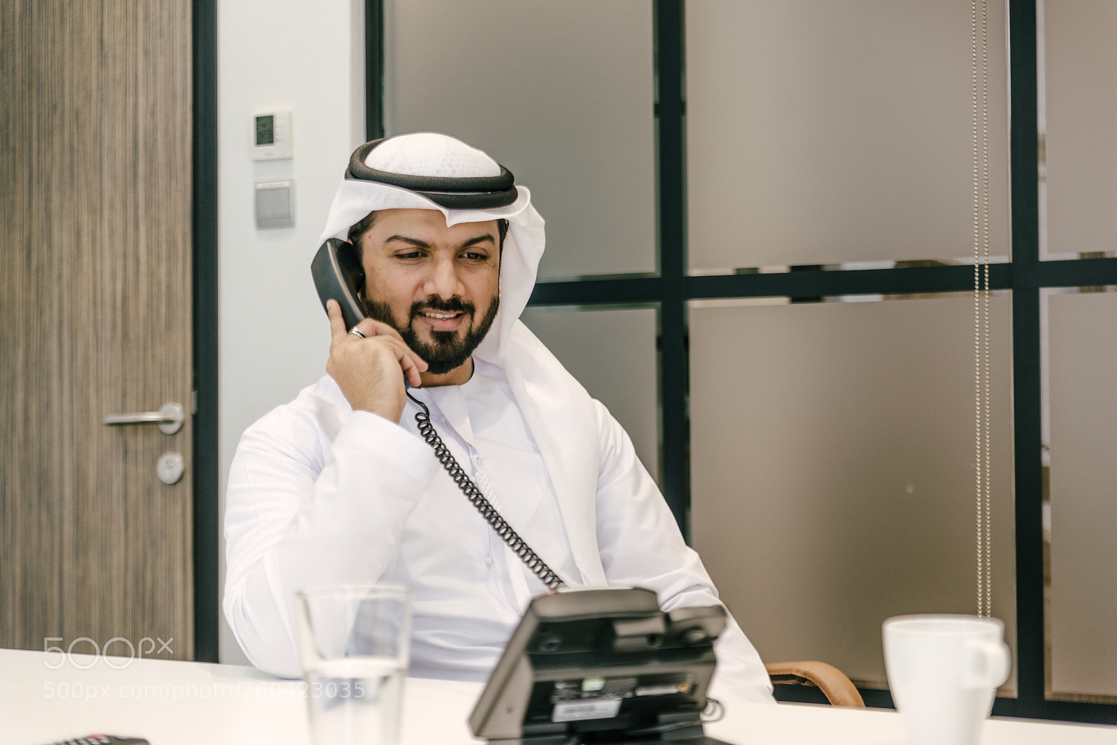 Nikon D610 sample photo. Arabian businessman talking at photography