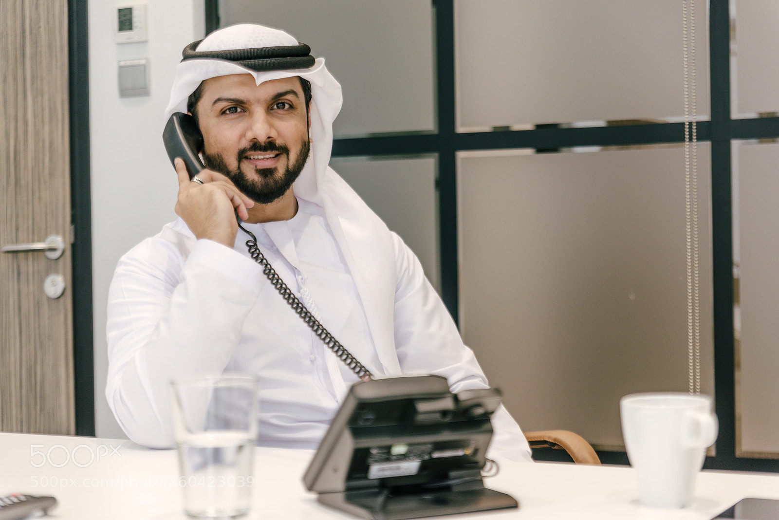 Nikon D610 sample photo. Arabian businessman talking at photography