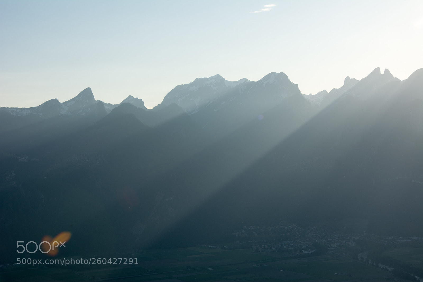 Nikon D5200 sample photo. Sun rays on moutain photography
