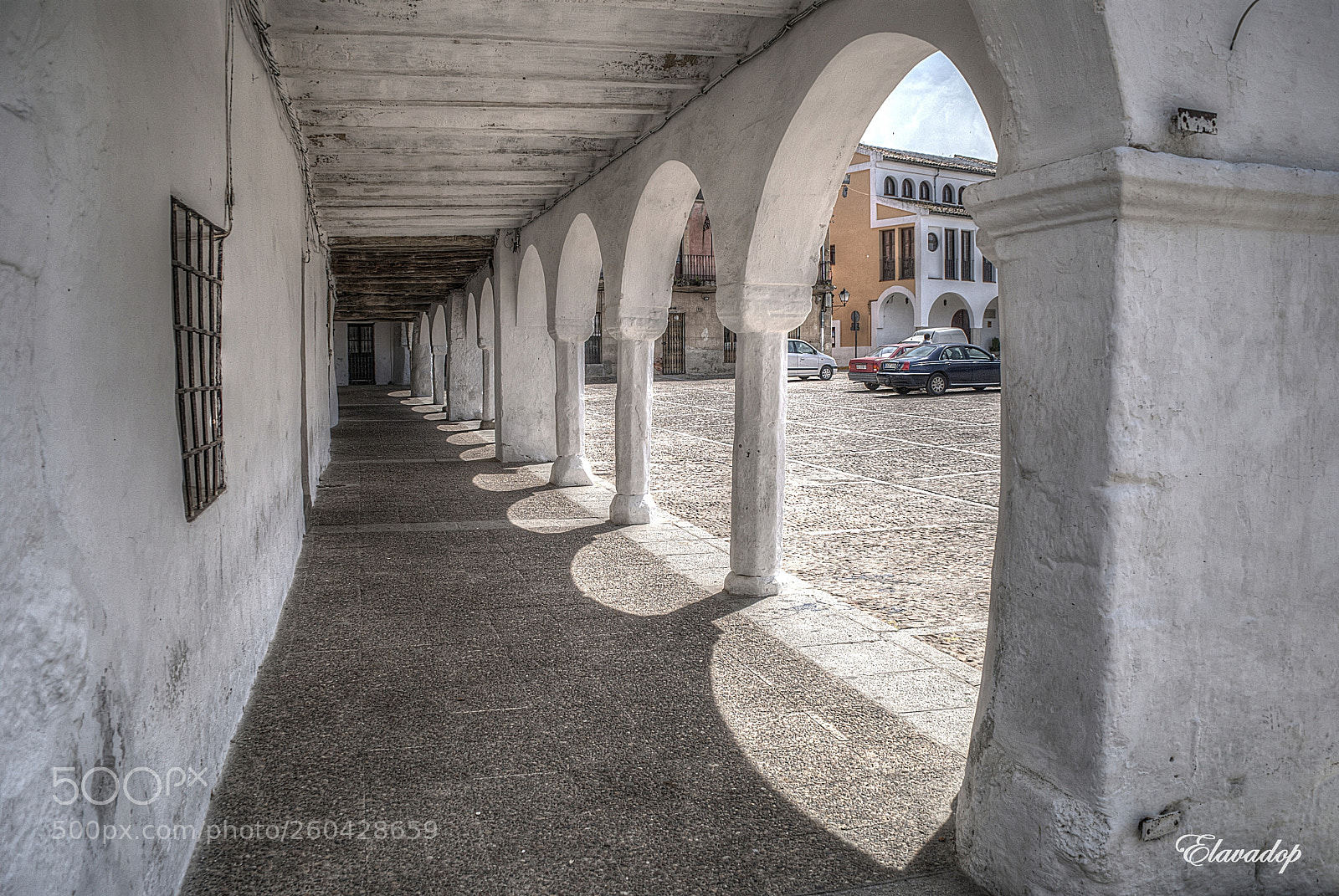 Nikon D3000 sample photo. Plaza mayor garrovillas c photography
