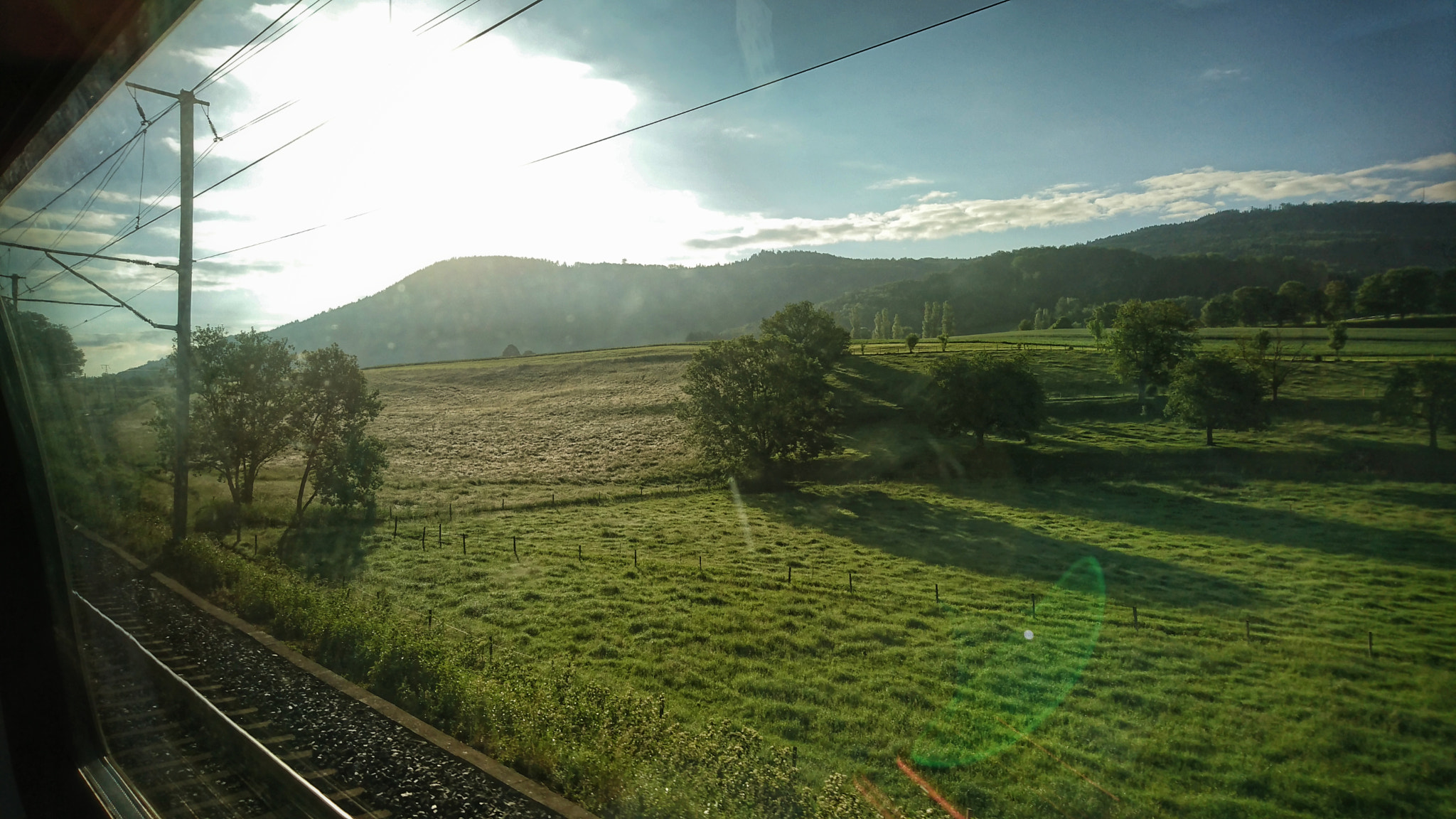 Sony Xperia XZ sample photo. Morning train photography
