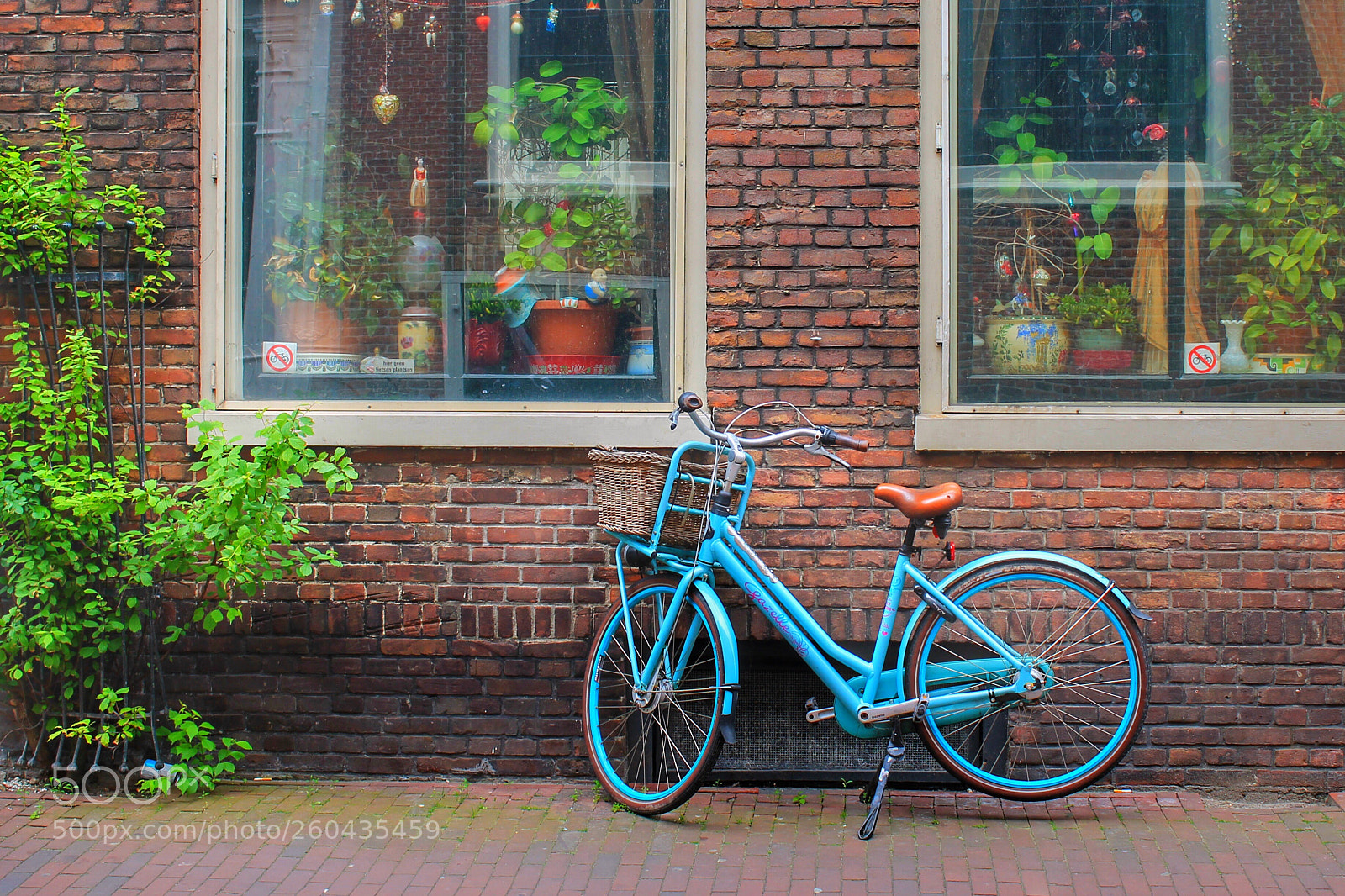 Canon EOS 1100D (EOS Rebel T3 / EOS Kiss X50) sample photo. Blue bicycle in amsterdam photography