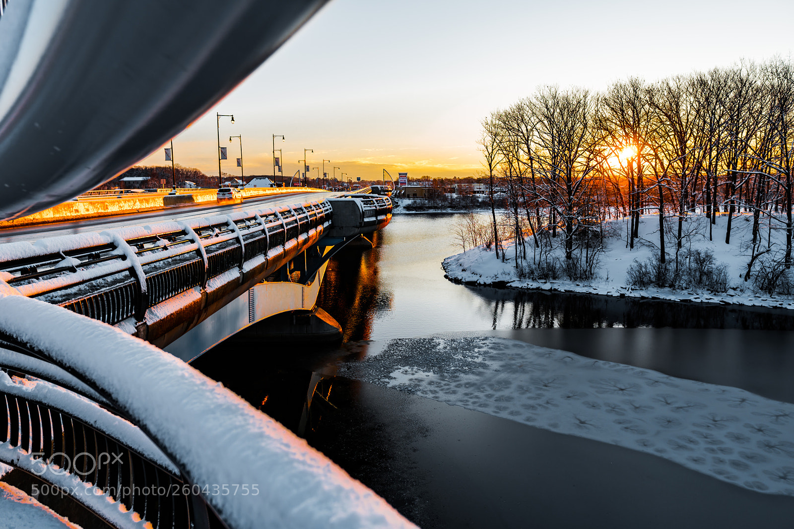 Sony a6300 sample photo. Burns bridge sunrise photography