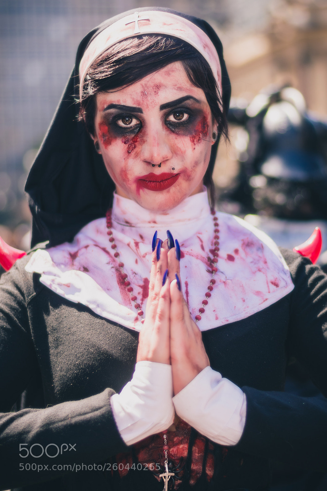 Nikon D7200 sample photo. Zombie walk 2017 - nun photography