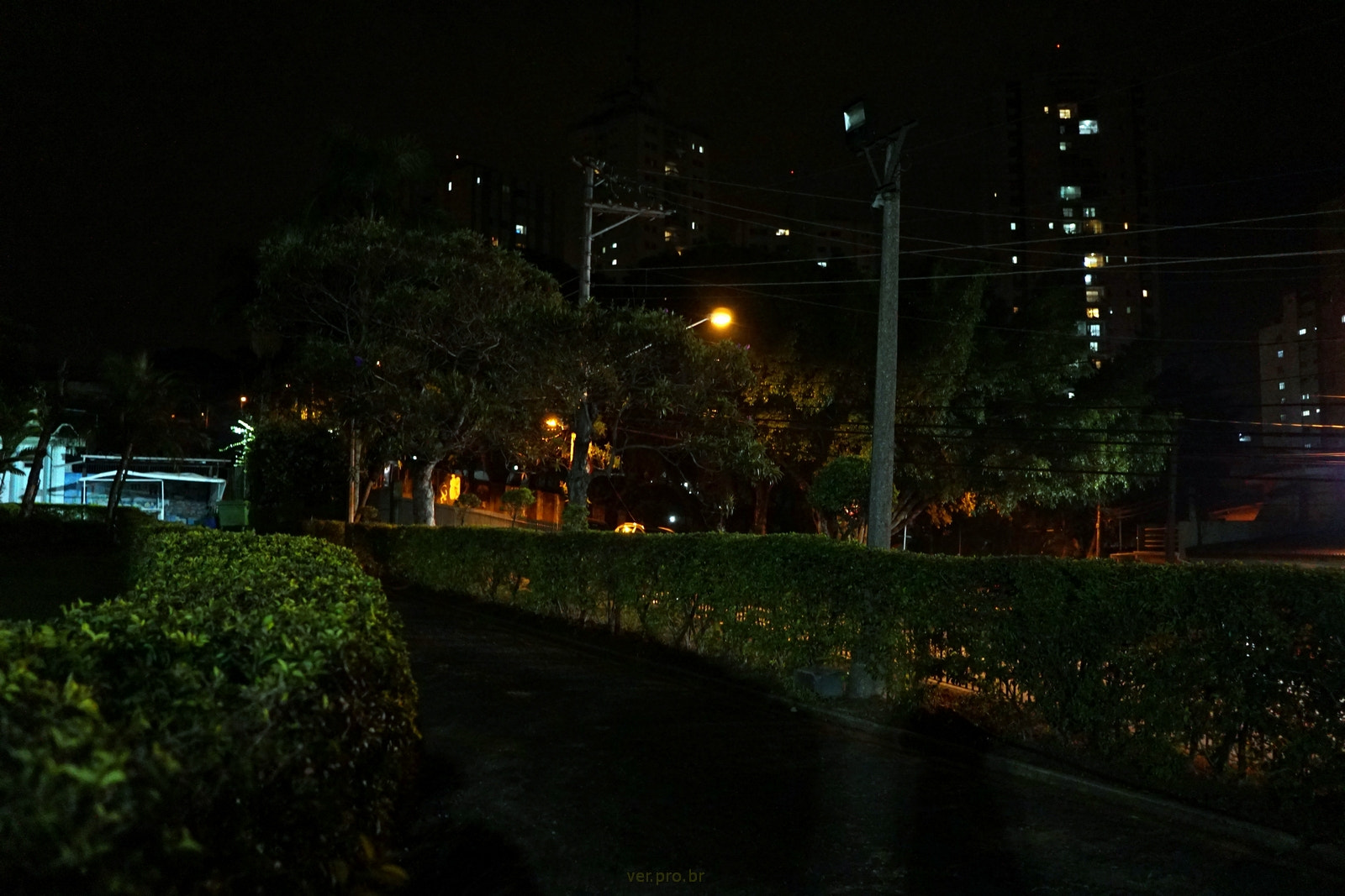 Sony E 20mm F2.8 sample photo. Jardim da igreja, a noite photography