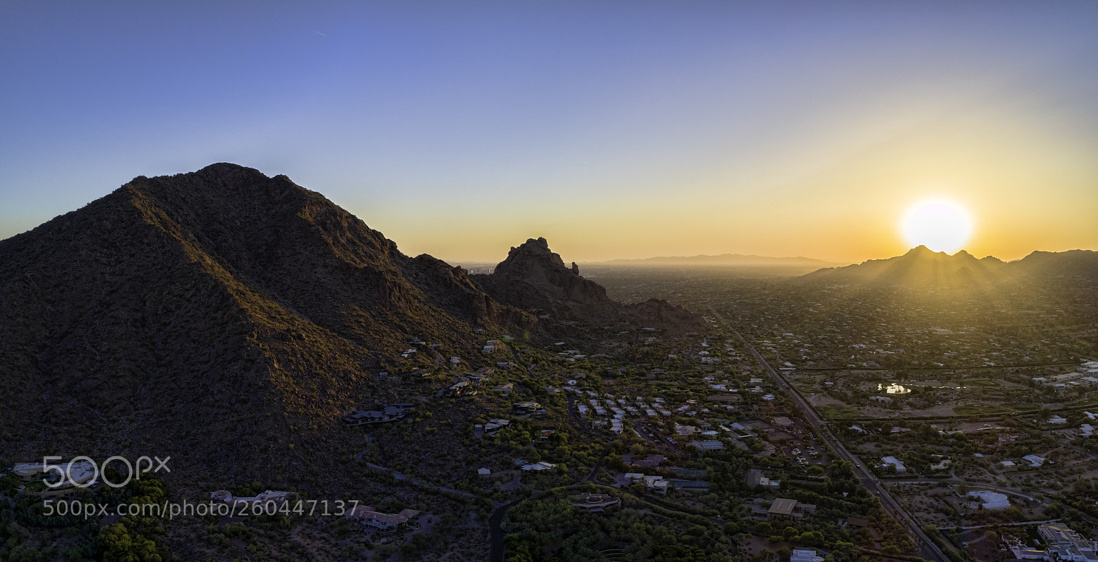 DJI FC6310 sample photo. Camelback sunset photography