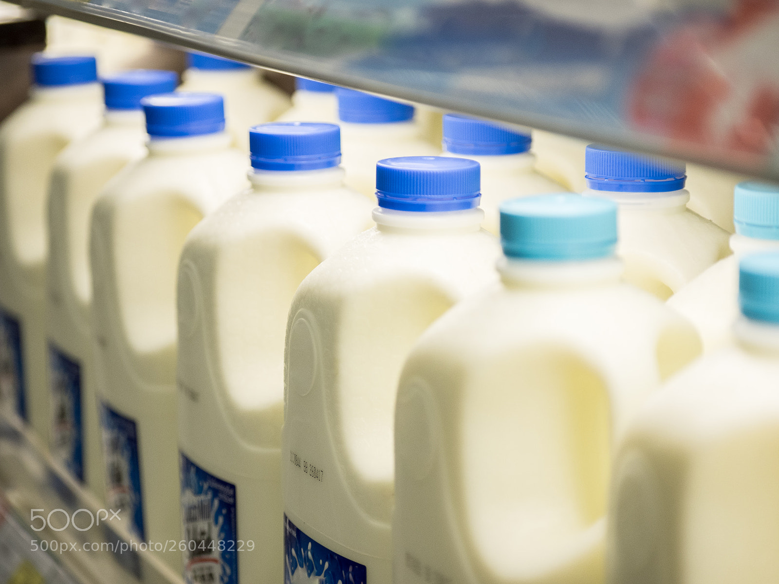 Olympus OM-D E-M1 sample photo. Fresh milk in supermarket photography