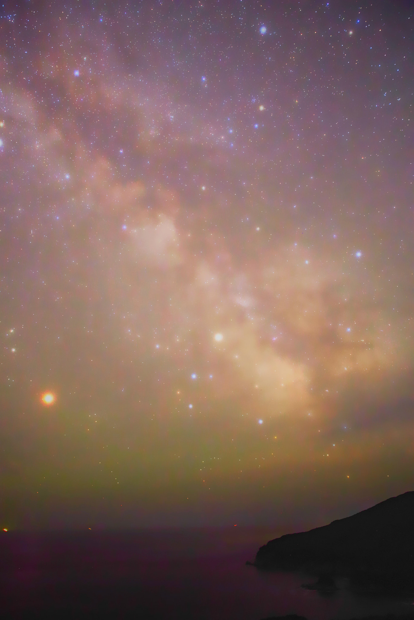 Pentax K-1 sample photo. Stars through a light cloud cover photography