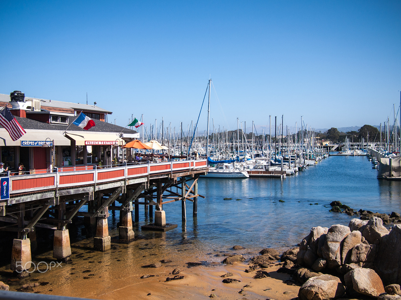 Olympus PEN E-P1 sample photo. Monterey harbor photography