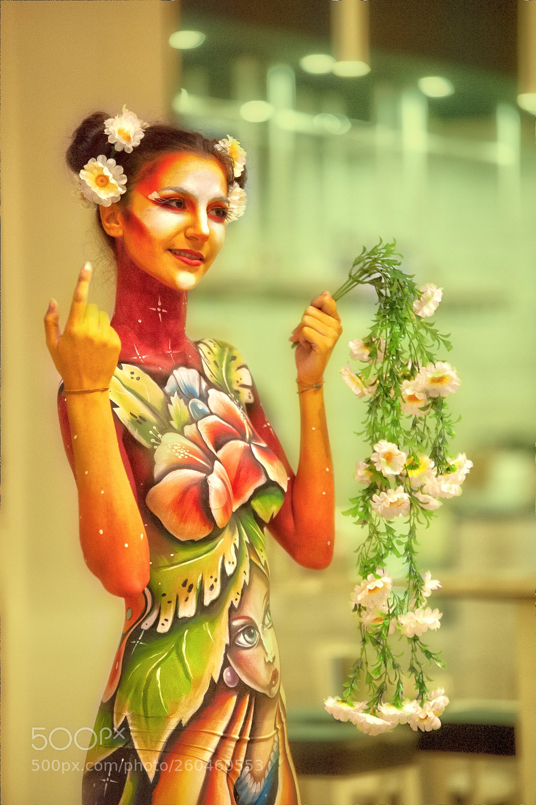 Nikon D700 sample photo. Body painting photography