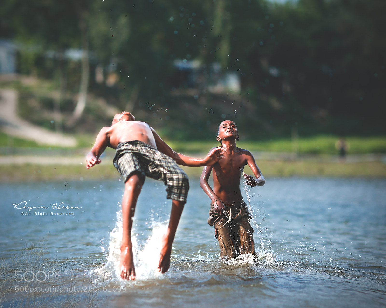 Canon EOS 6D sample photo. Childhood swimming in a photography