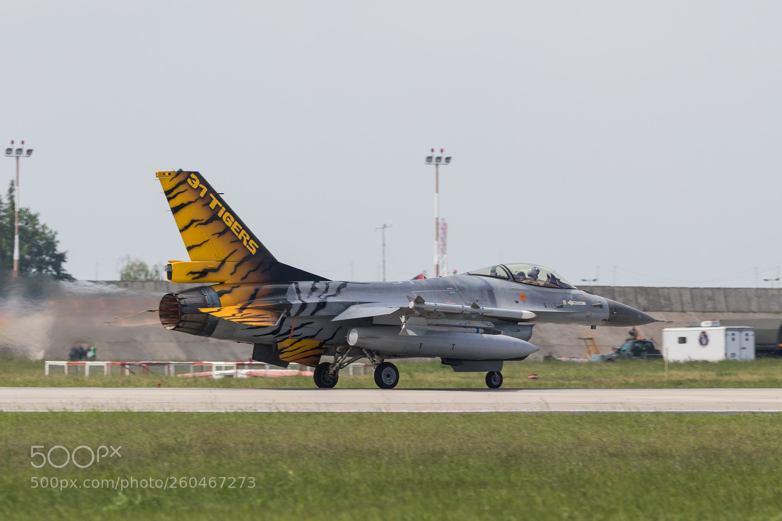 Canon EOS 7D Mark II sample photo. Begian f-16 with tiger photography