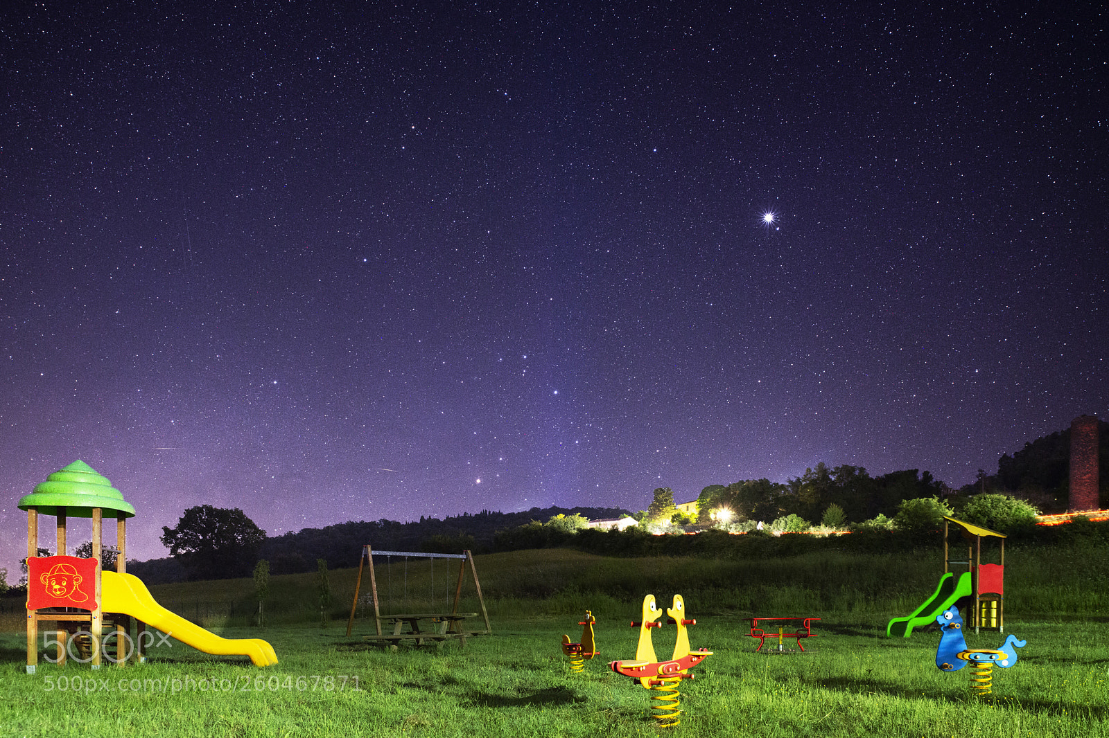 Nikon D800 sample photo. Playground at night photography