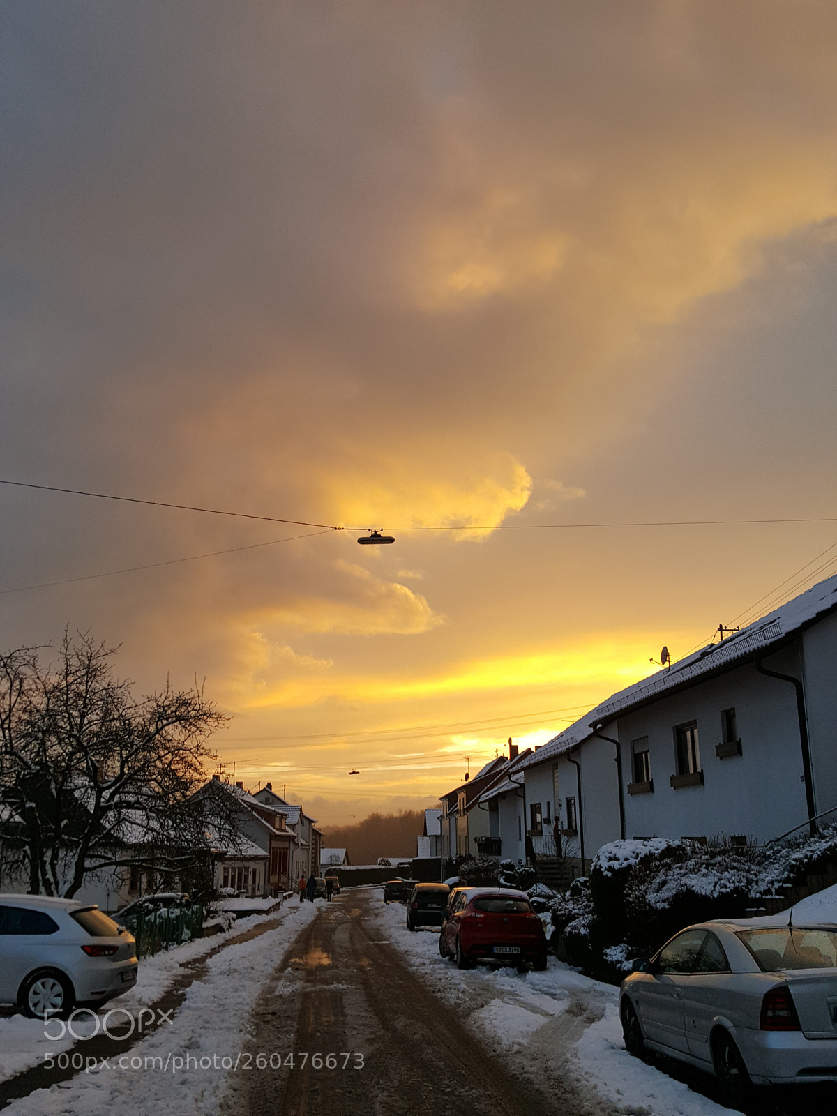 Samsung GALAXY S6 edge sample photo. Evening sky - winter.. photography