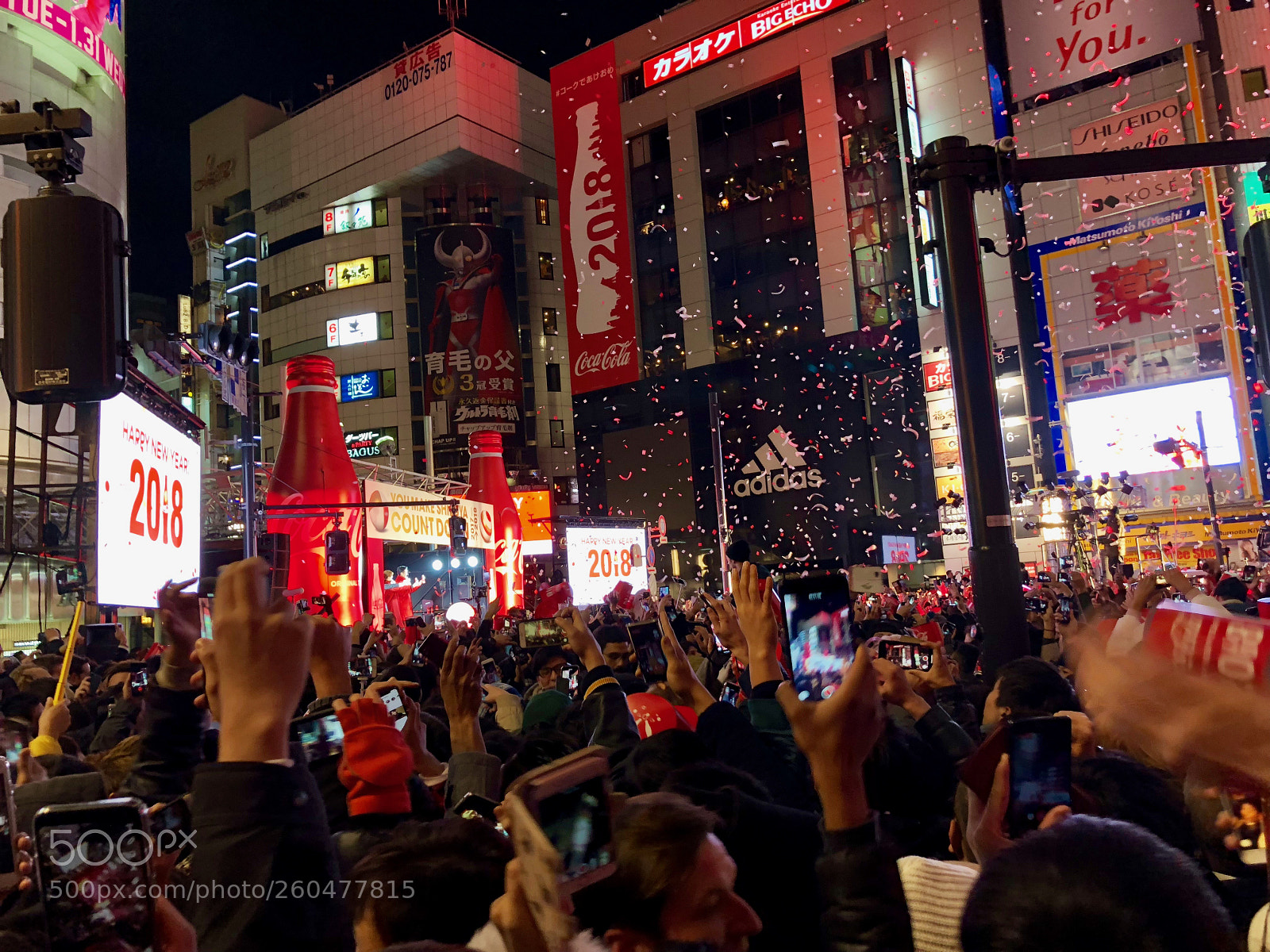 Apple iPhone X sample photo. New year in shibuya photography