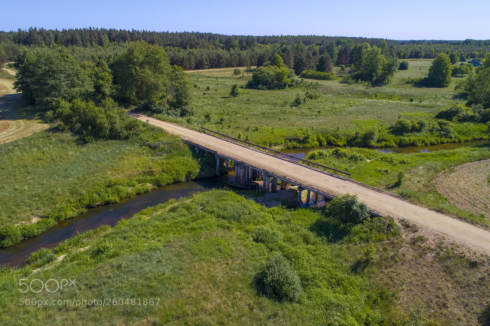 DJI FC6310 sample photo. Dji Мост через реку photography