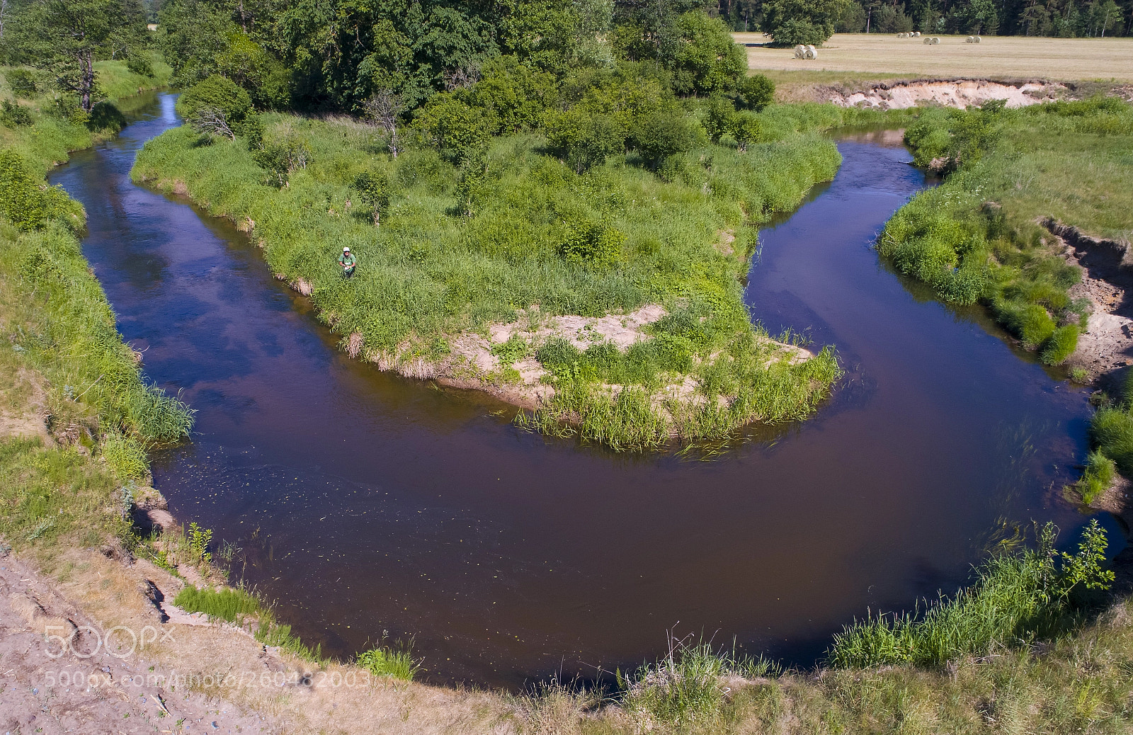 DJI FC6310 sample photo. Dji Речная петля photography