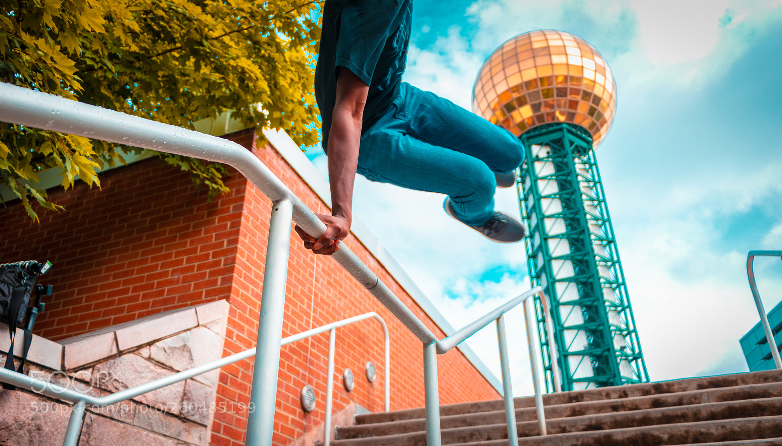 Canon EOS 80D sample photo. Jumping on the stairs photography
