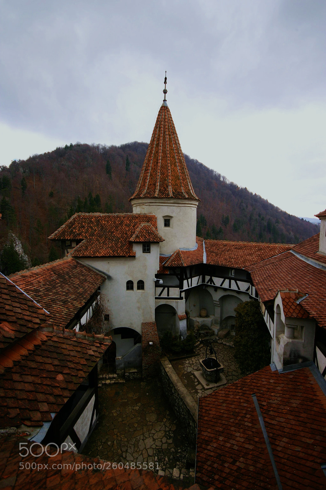 Canon EOS 300D (EOS Digital Rebel / EOS Kiss Digital) sample photo. Courtyard of dracula's castle photography
