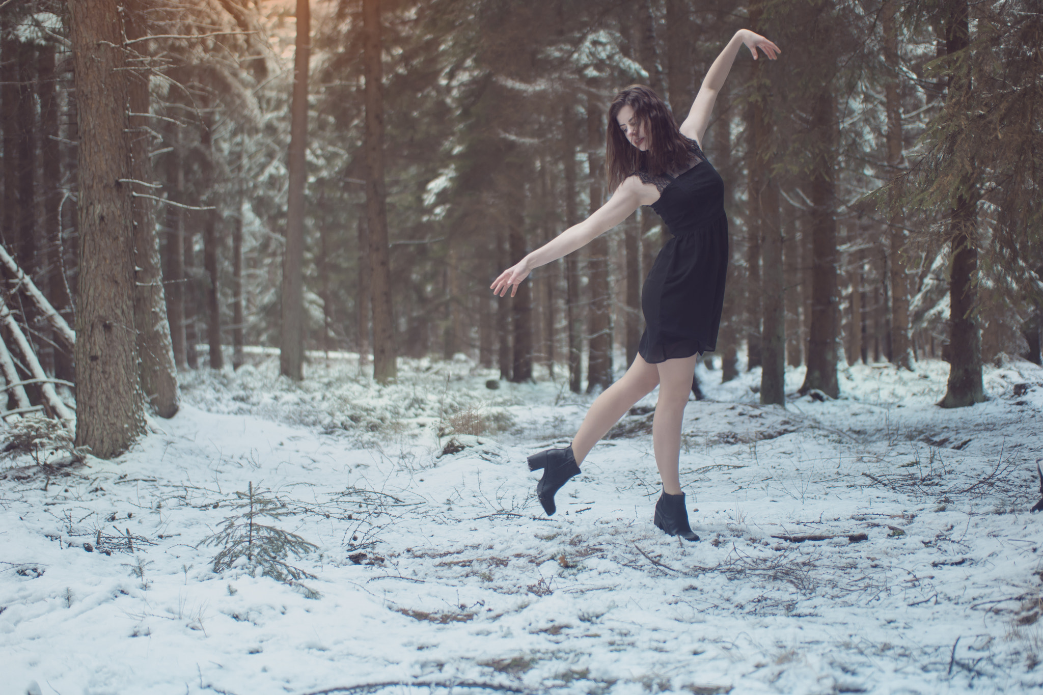 Samsung NX1 sample photo. Dancing in the snow. photography