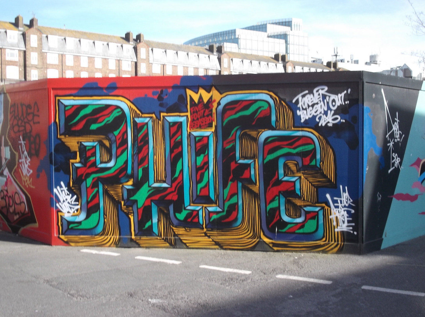 Fujifilm FinePix JV250 sample photo. Phife graffiti (old market brighton) photography