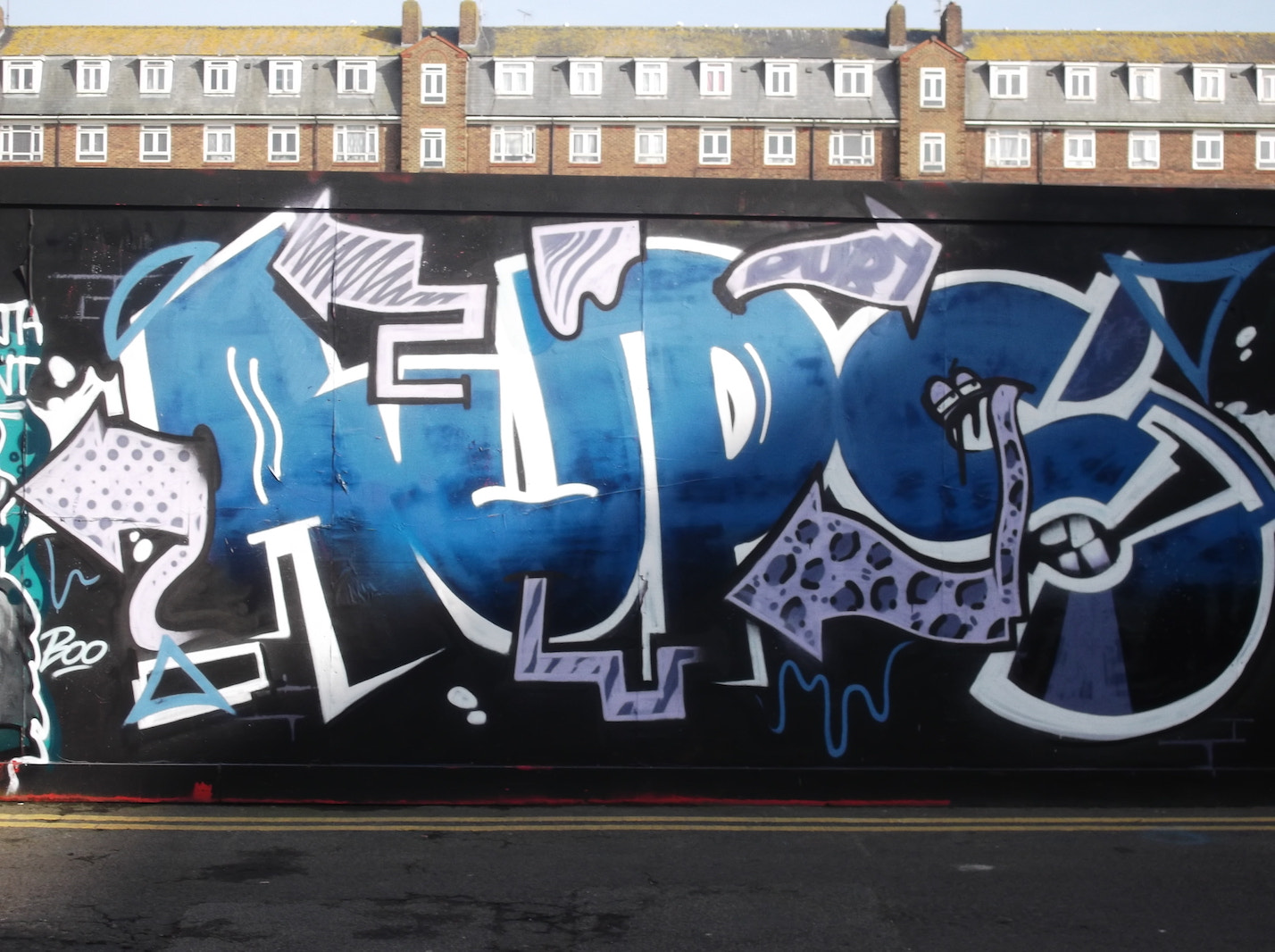 Fujifilm FinePix JV250 sample photo. Rups graffiti (old market brighton) photography