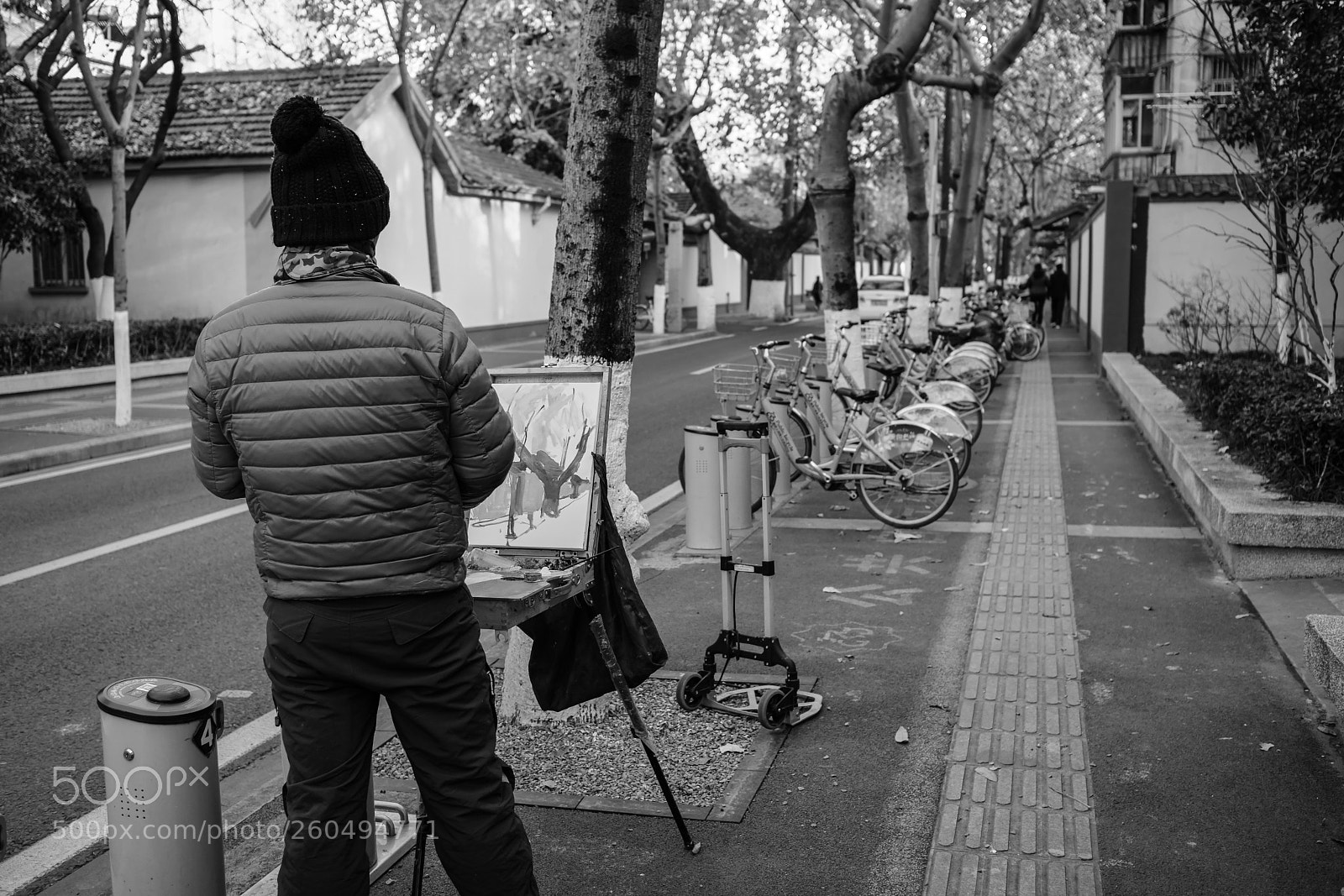 Fujifilm X-Pro2 sample photo. Street painter photography