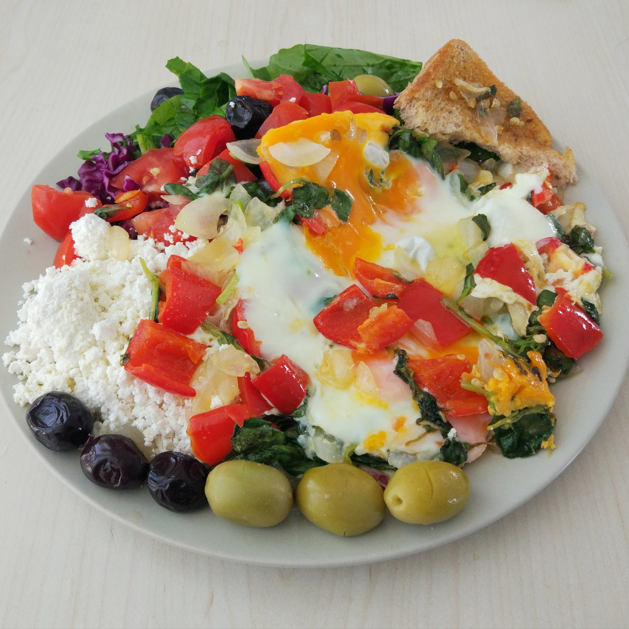 Xiaomi MI 5 sample photo. Salad breakfast with egg photography