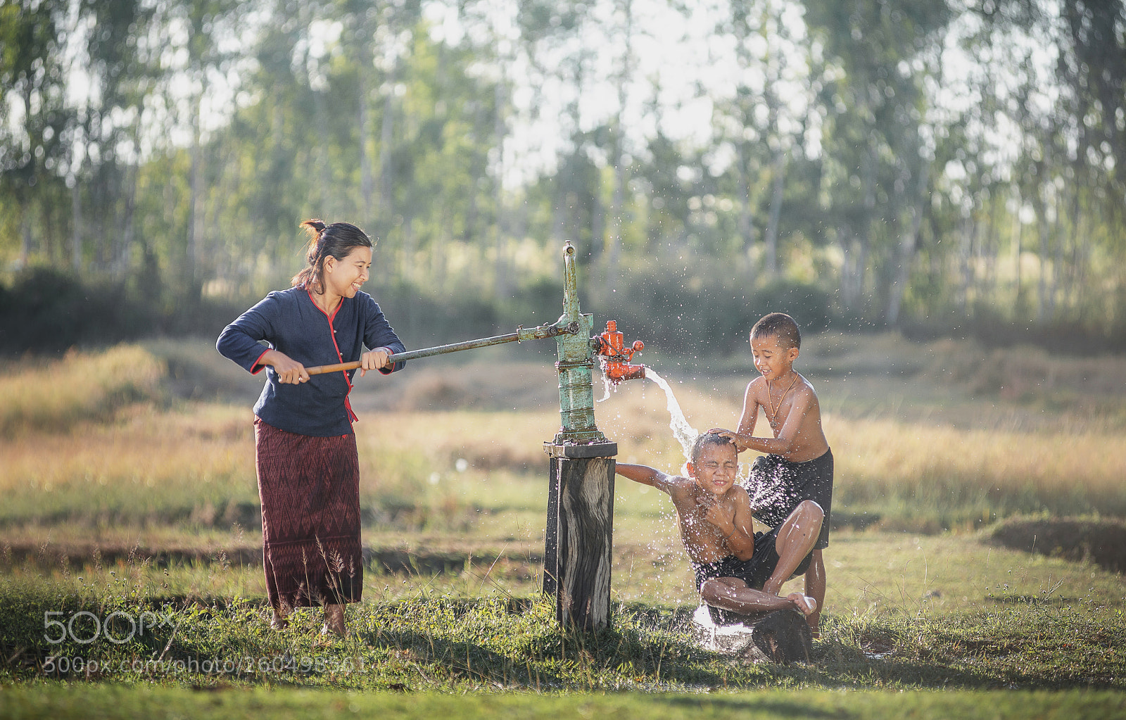 Nikon D800E sample photo. Rural children play happily. photography