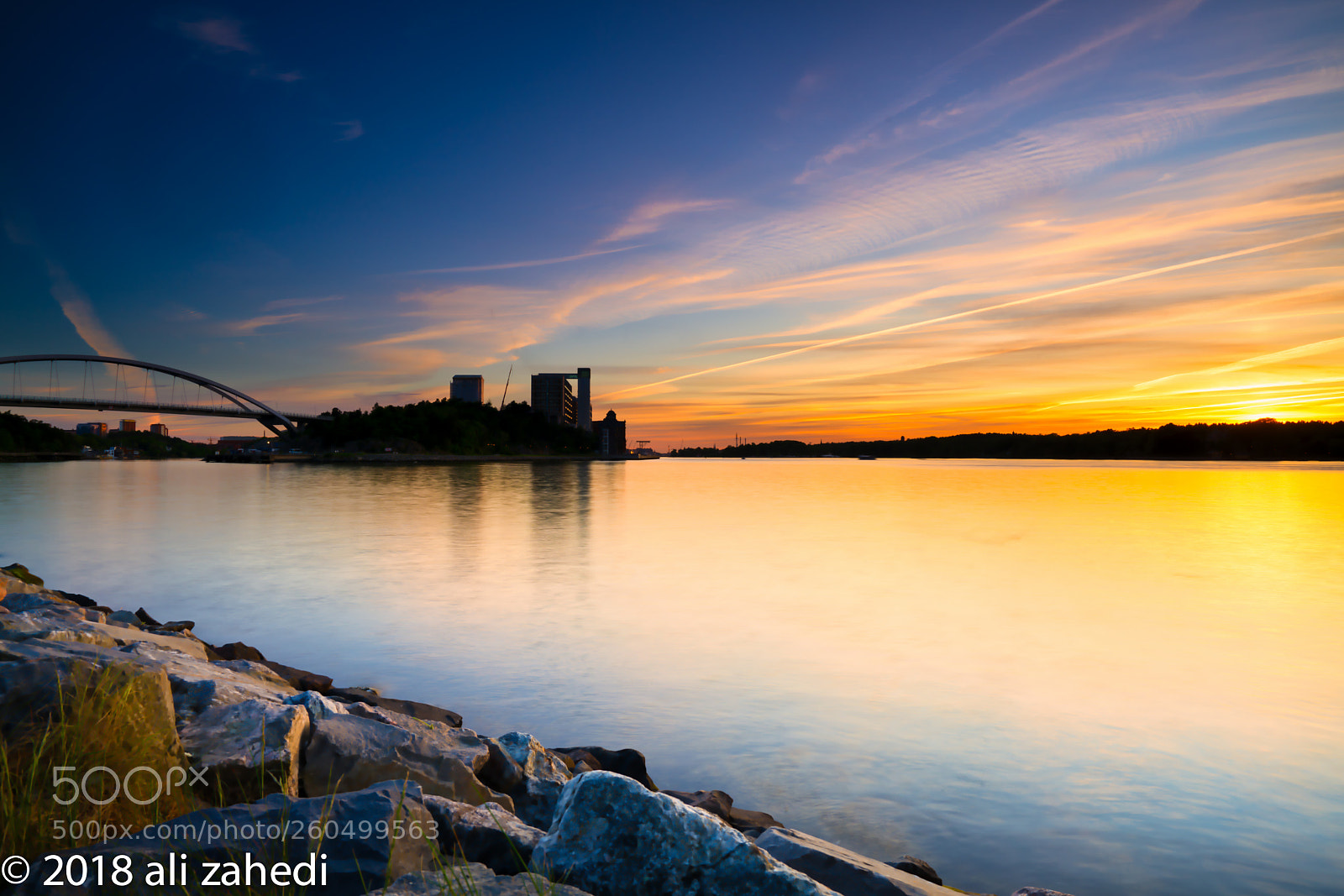 Sony a7R II sample photo. Nacka sunset photography