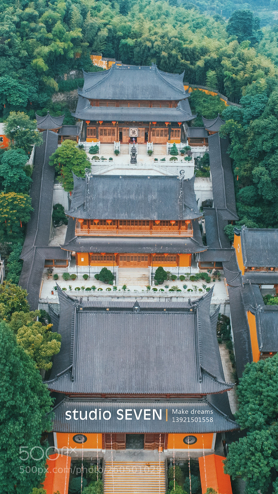 DJI FC6310 sample photo. Temple photography