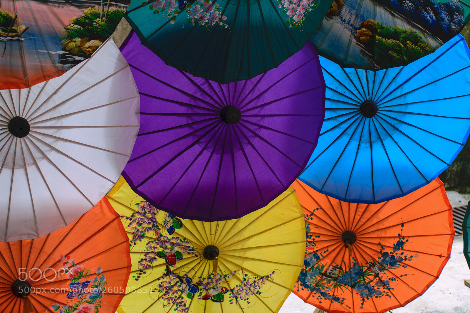 Nikon D5300 sample photo. Colorful of umbrella. photography