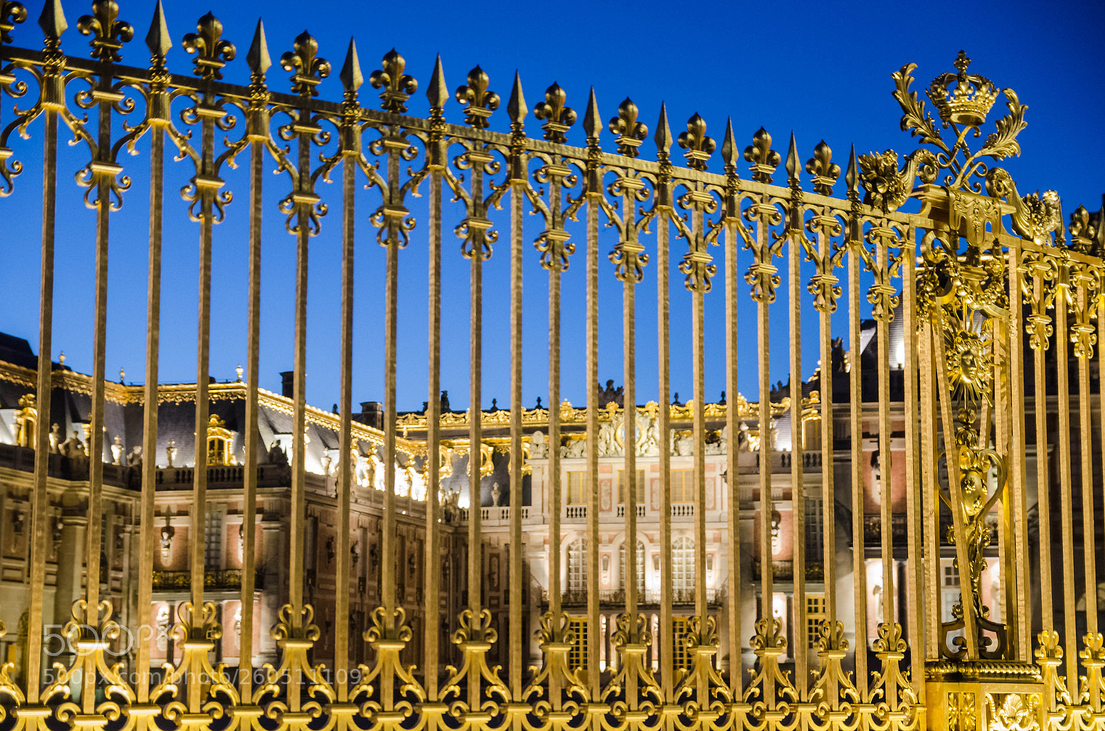 Nikon D7000 sample photo. Blue hour at versailles photography