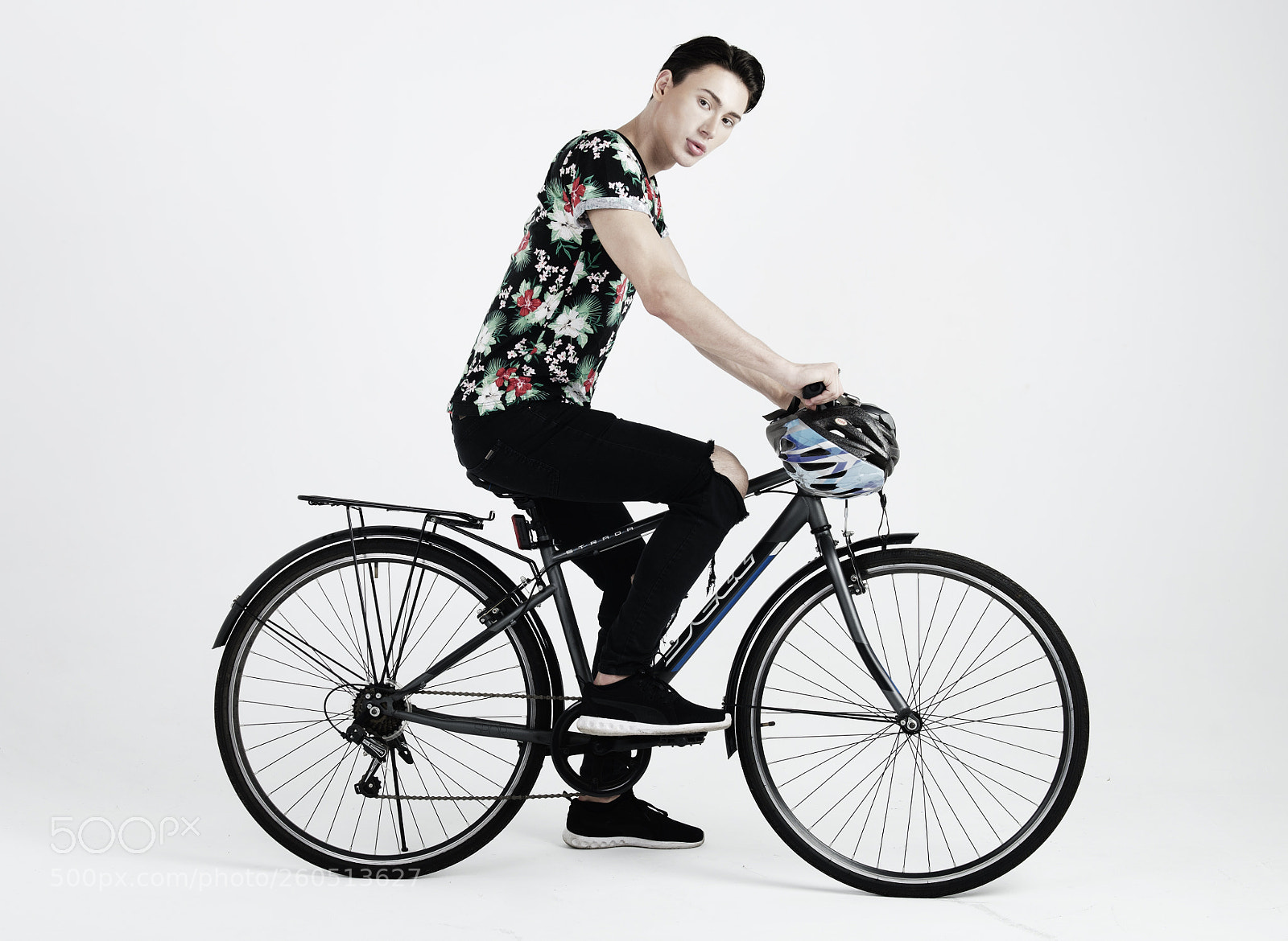 Nikon D7000 sample photo. Man with his bike photography