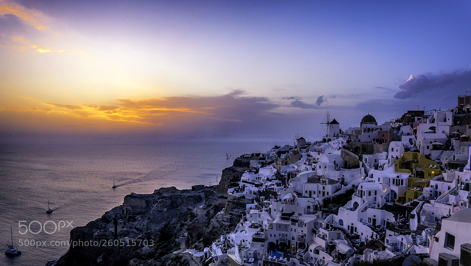 Nikon D7100 sample photo. Santorini after sunset photography