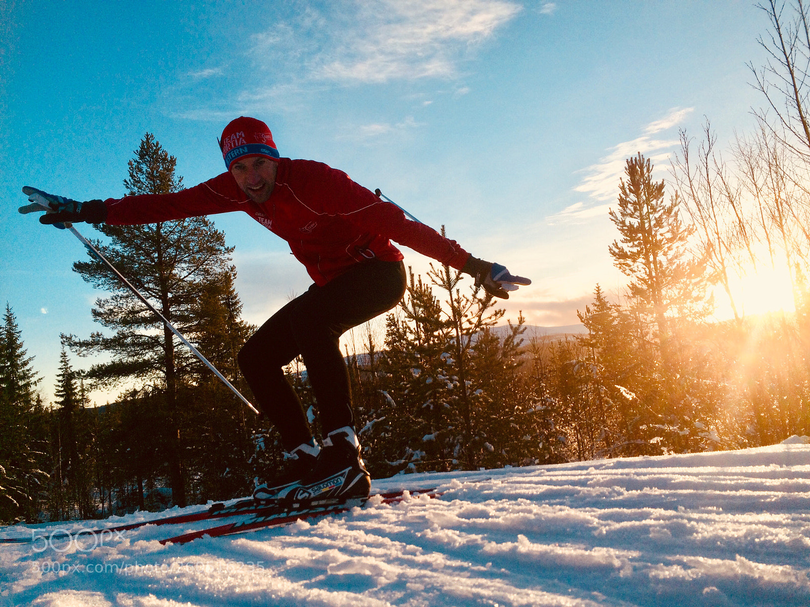 Apple iPhone 5s sample photo. Cross country skiing photography