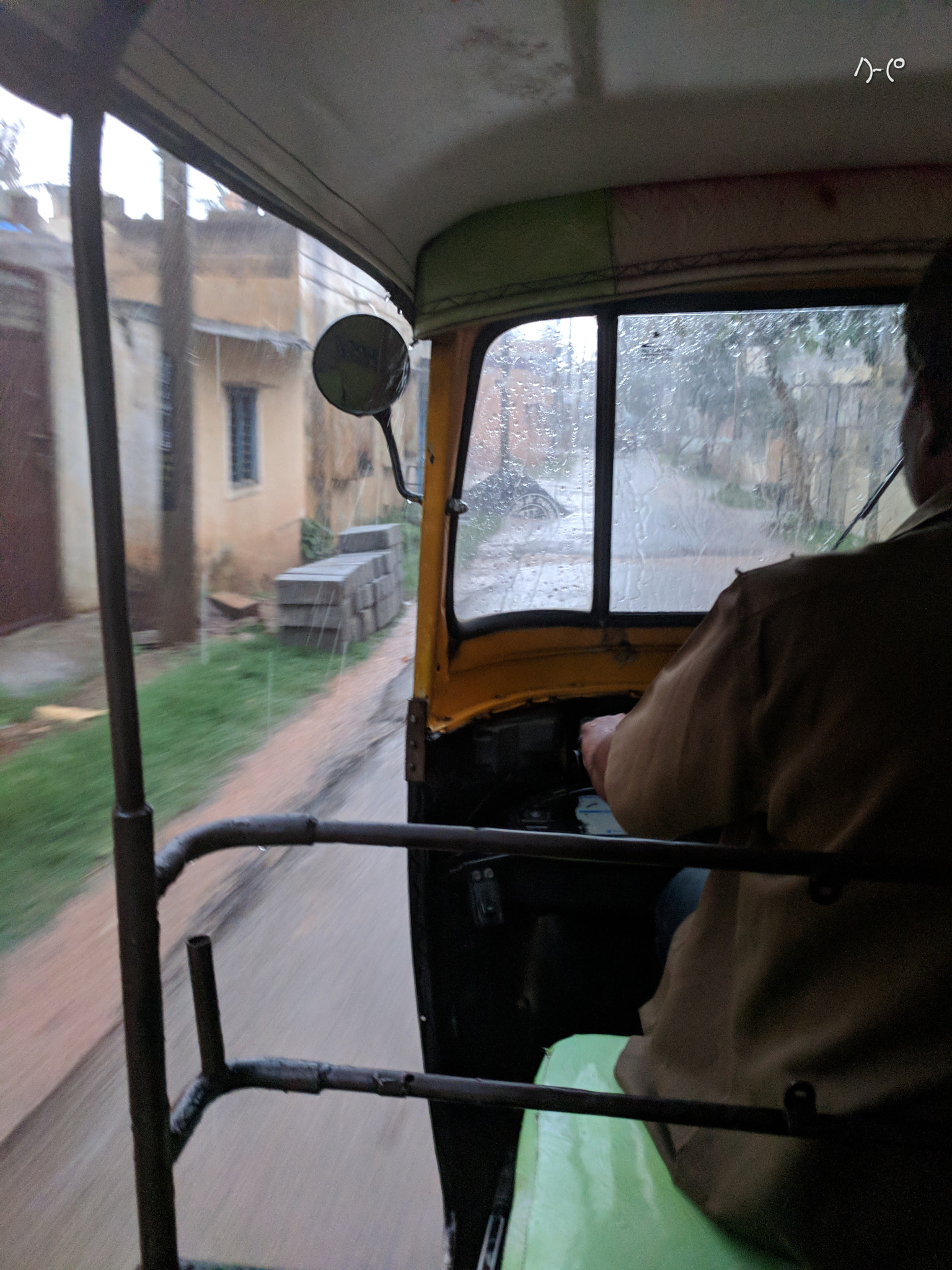 Google Pixel XL sample photo. Autorikshaw trip on a rainy evening photography