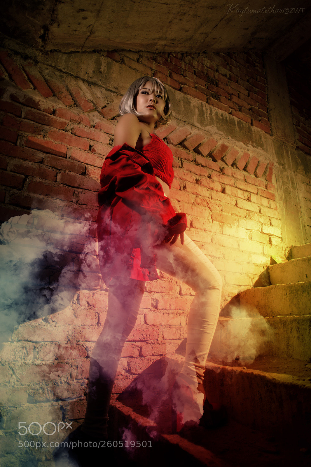 Nikon D610 sample photo. Red​girl photography