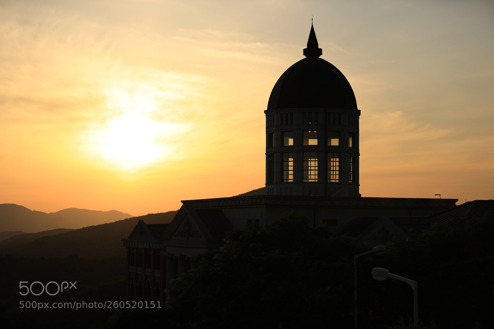 Canon EOS 5D Mark IV sample photo. Sunset in college photography