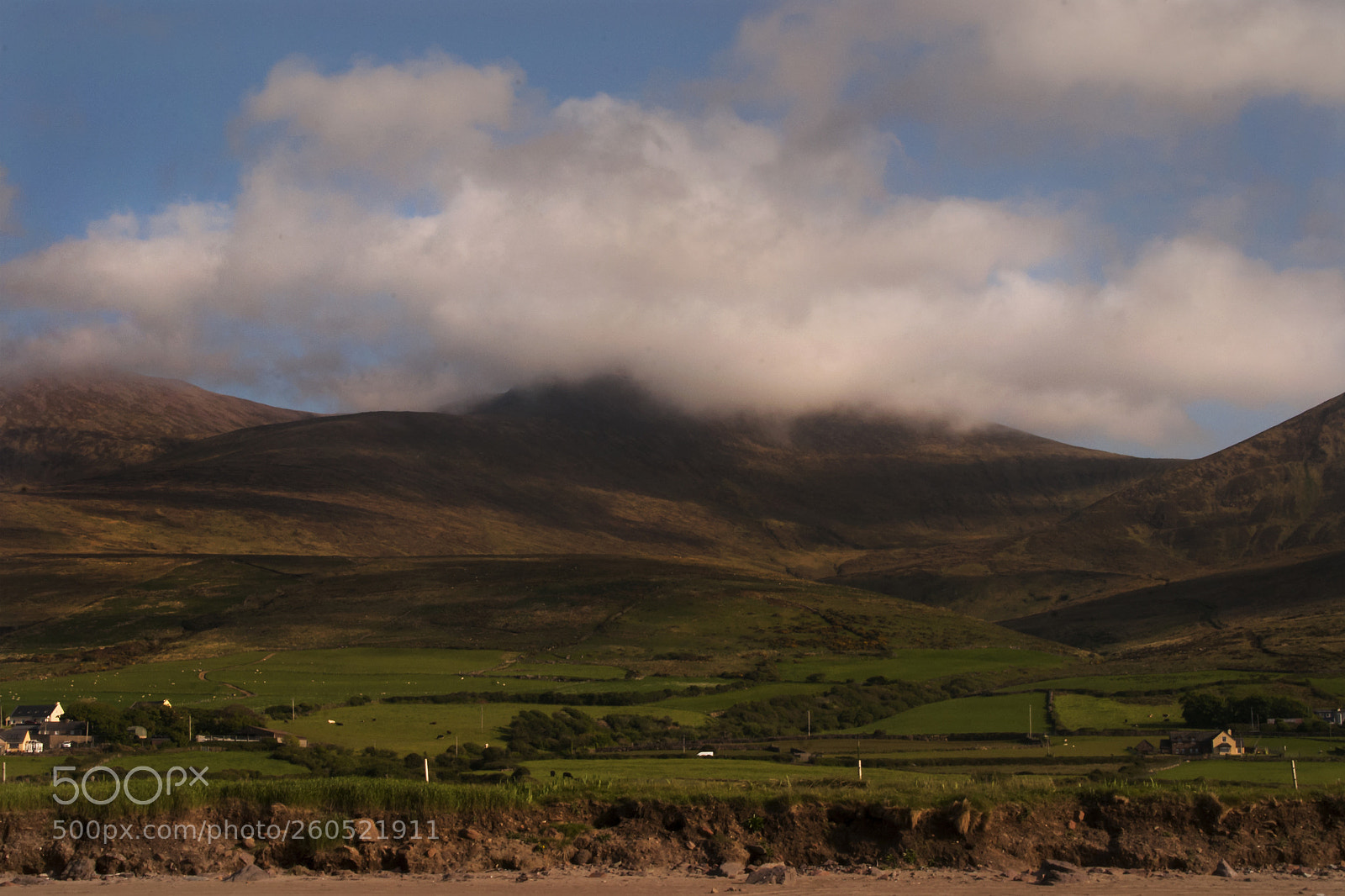Nikon D200 sample photo. Castlegregory mountain and clouds photography