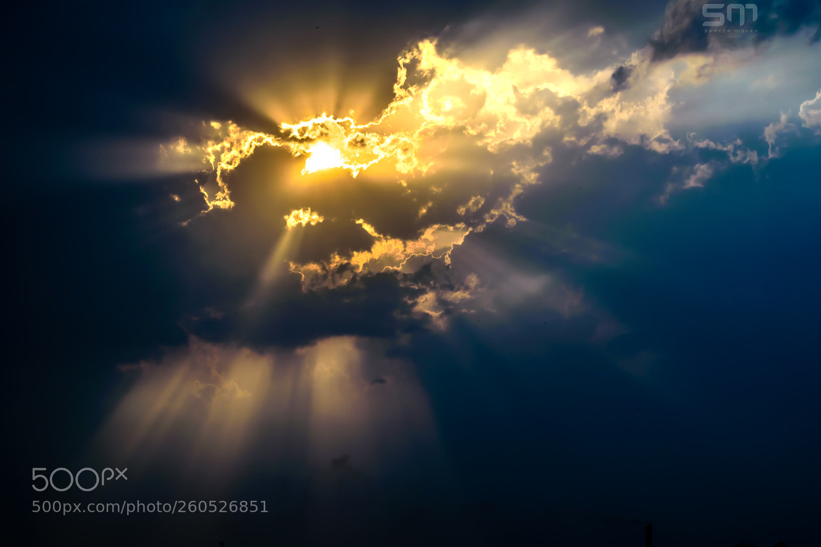 Nikon D5300 sample photo. Rays leaking through clouds photography