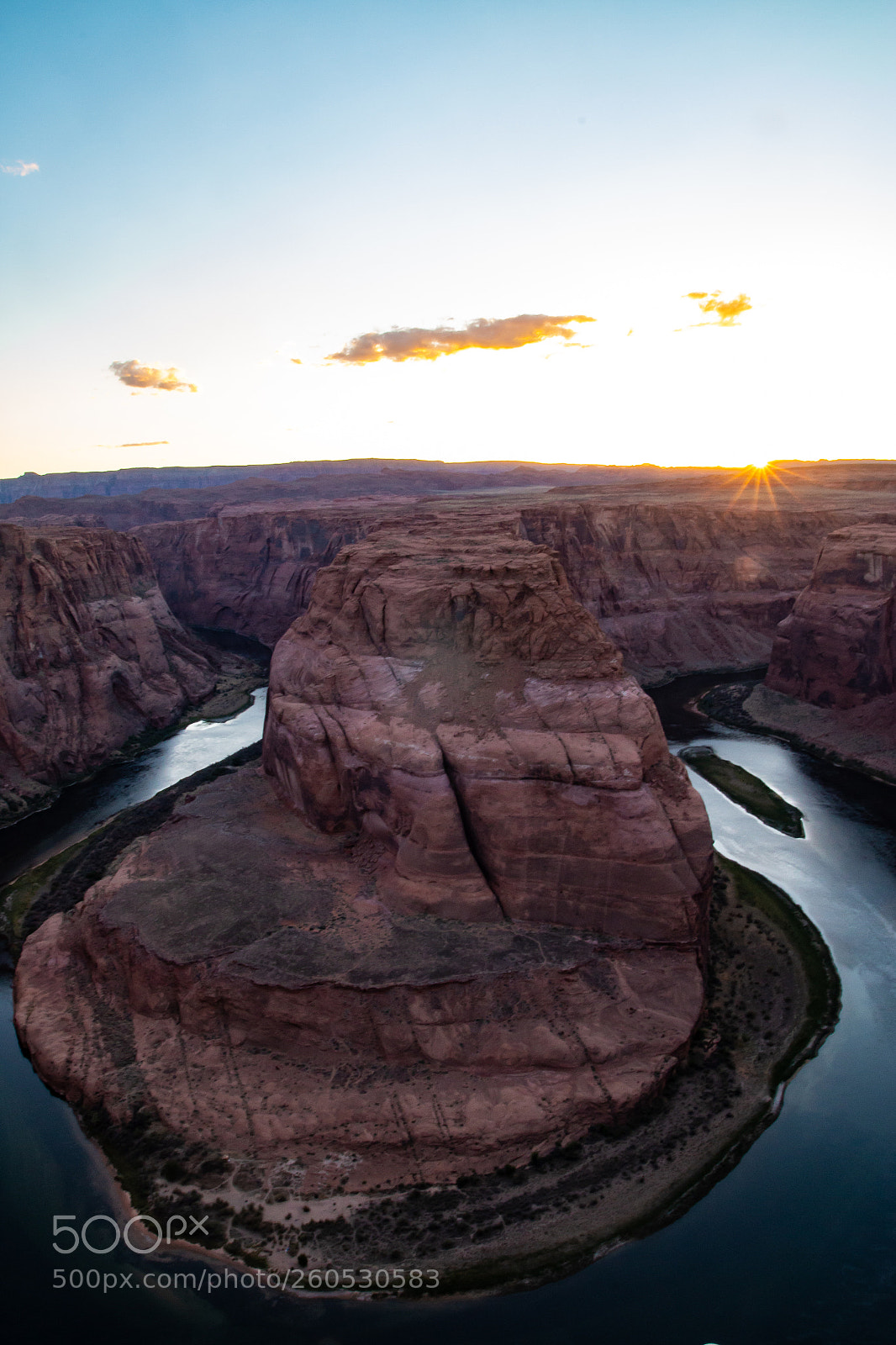 Canon EOS 70D sample photo. Horseshoe bend sunset photography