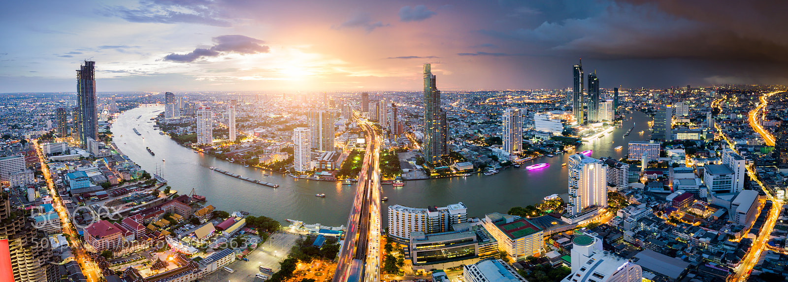 DJI FC220 sample photo. Aerial view of bangkok photography