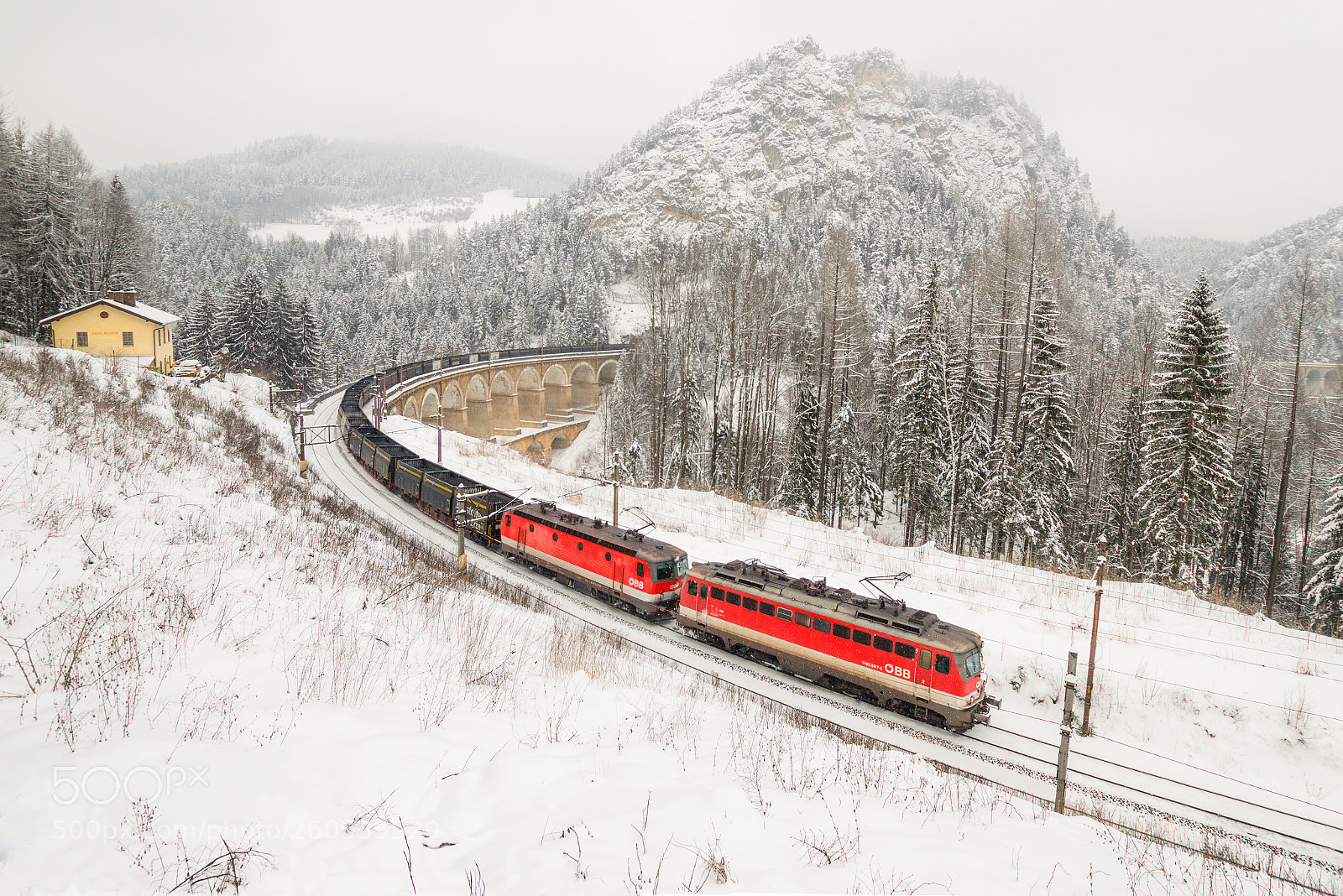 Nikon D3200 sample photo. Winter im semmeringbahn photography