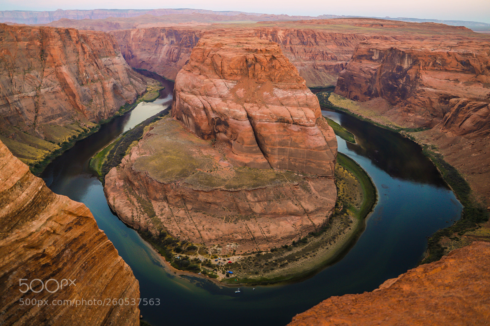 Canon EOS 6D Mark II sample photo. Dawn at horseshoe bend photography